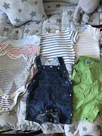 Komplet lato t-shirty koszulki body spodenki 0-3M 62 Mothercare ZARA