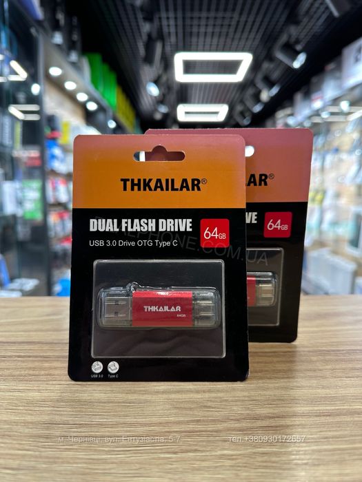 Флеш-накопичувач THKAILAR 64GB USB C Dual Flash Drive