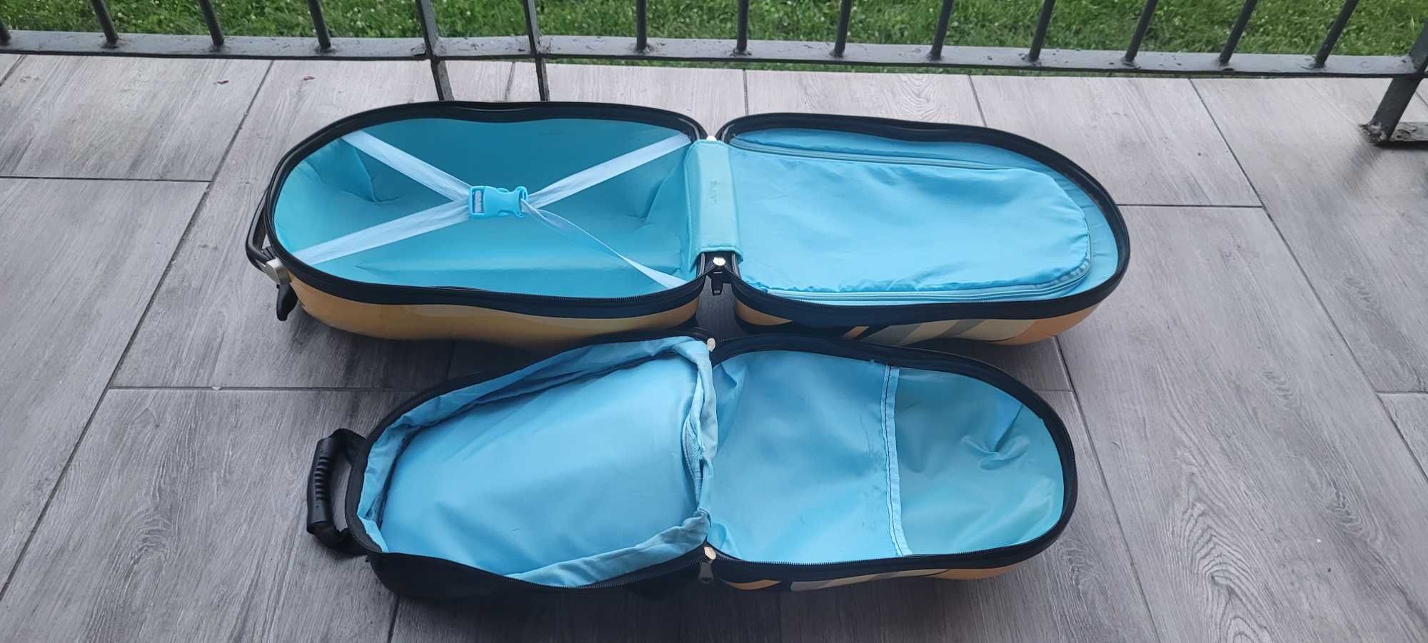 Komplet podróżny dla dzieci PSZCZÓŁKA / walizka + plecak / poj. 25L