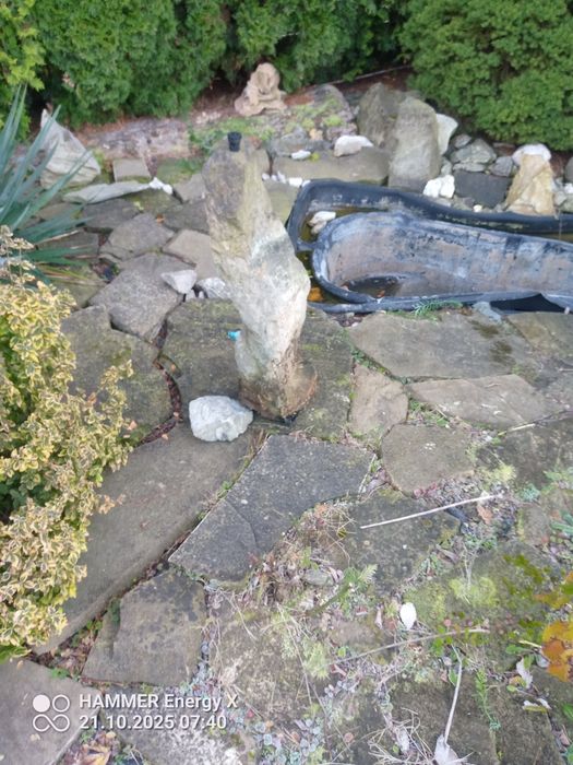 Piękny kamienn fontanna