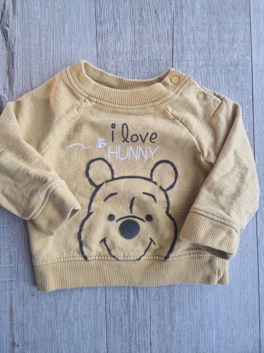 Bluza kubus puchatek disney baby 3-6 miesiecy,  68 cm