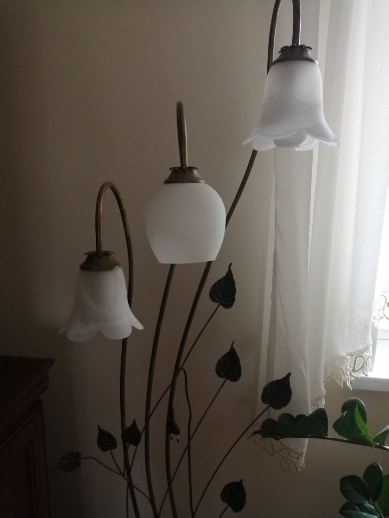 Lampa stojąca mosiądz