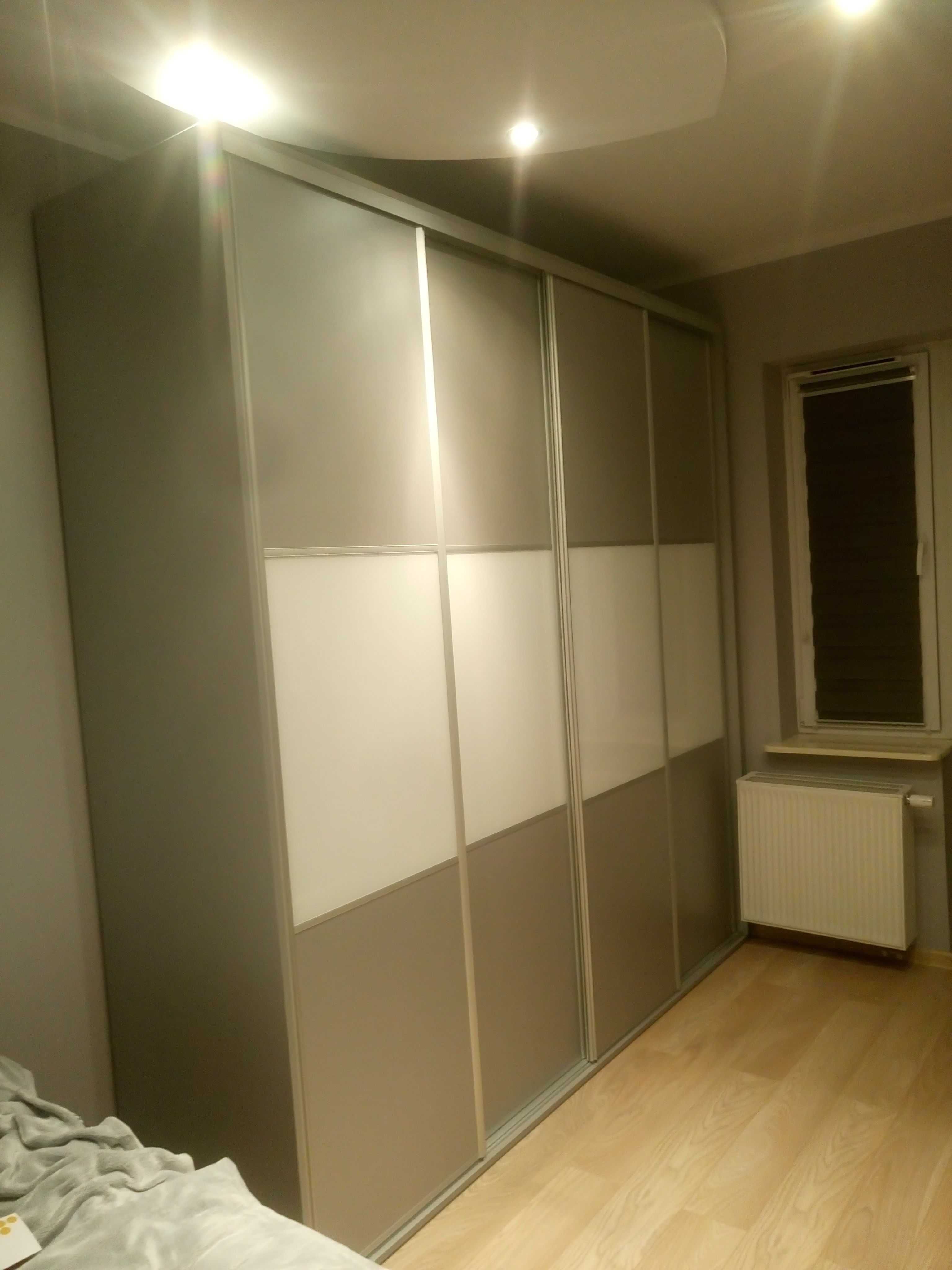Szafa kolor szara szeroka na 240 cm