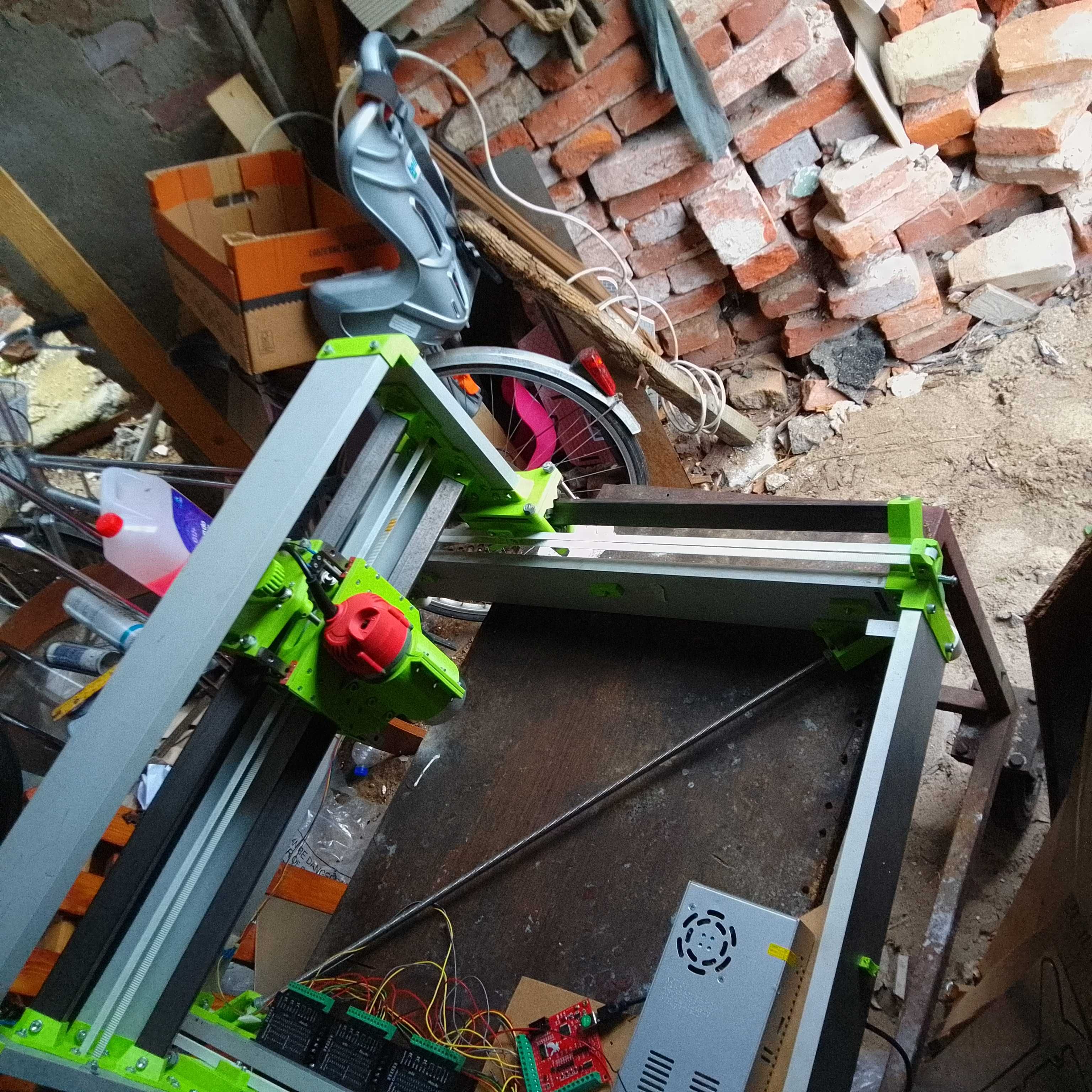 RS CNC ploter frezarka MACH 3 duże pole ok 50x60cm +PC i Monitor