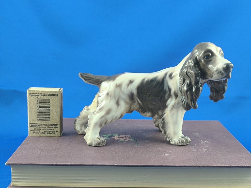 Spaniel Dahl Jensen Kopenhaga #pies #porcelana #ozdoba #prezent