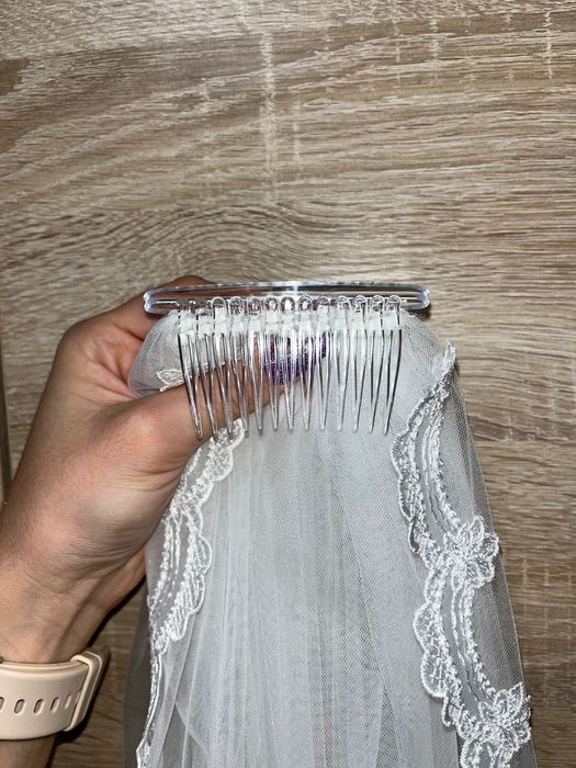 Welon ślubny krótki Boho