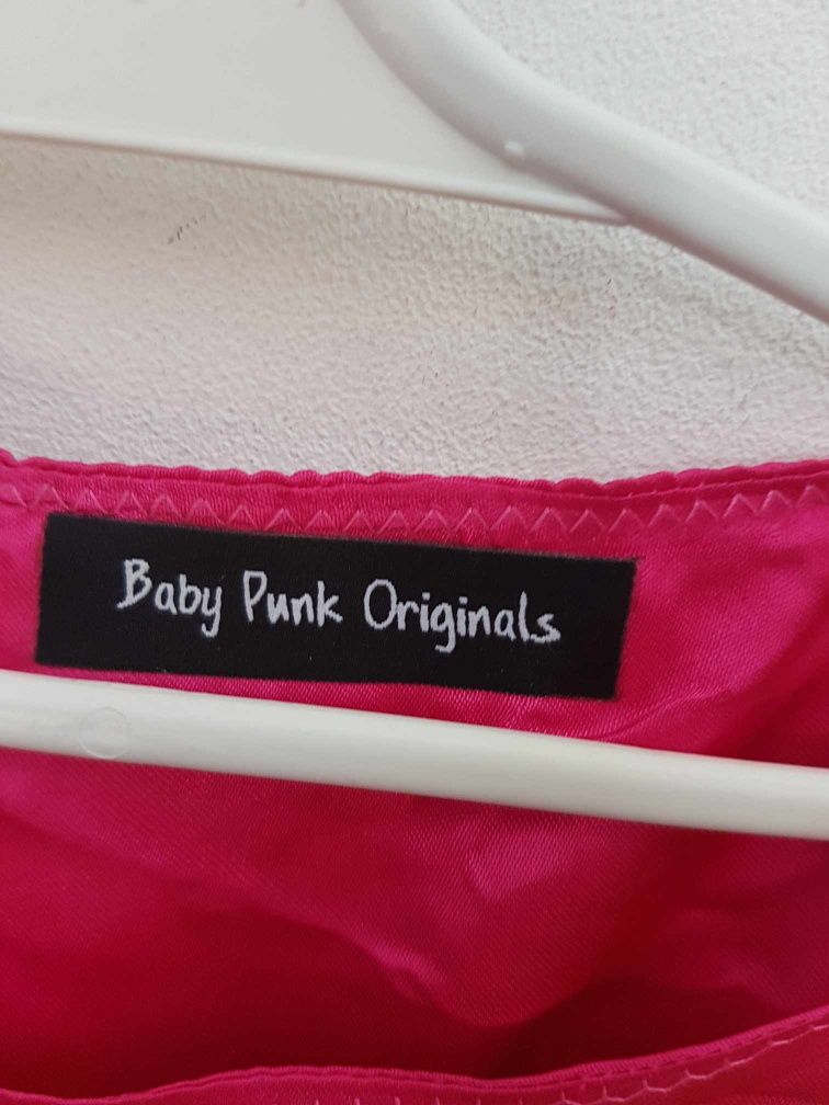 Różowa sukienka przebranie baby punk rozmiar 12-18 m-cy. A1278