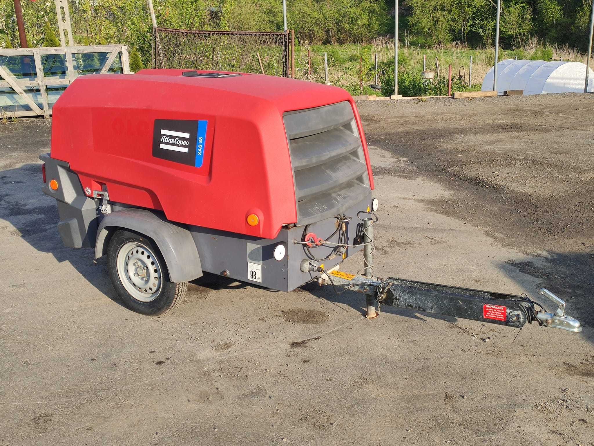 kompresor atlas copco xas88 jak nowy tylko 536mth!