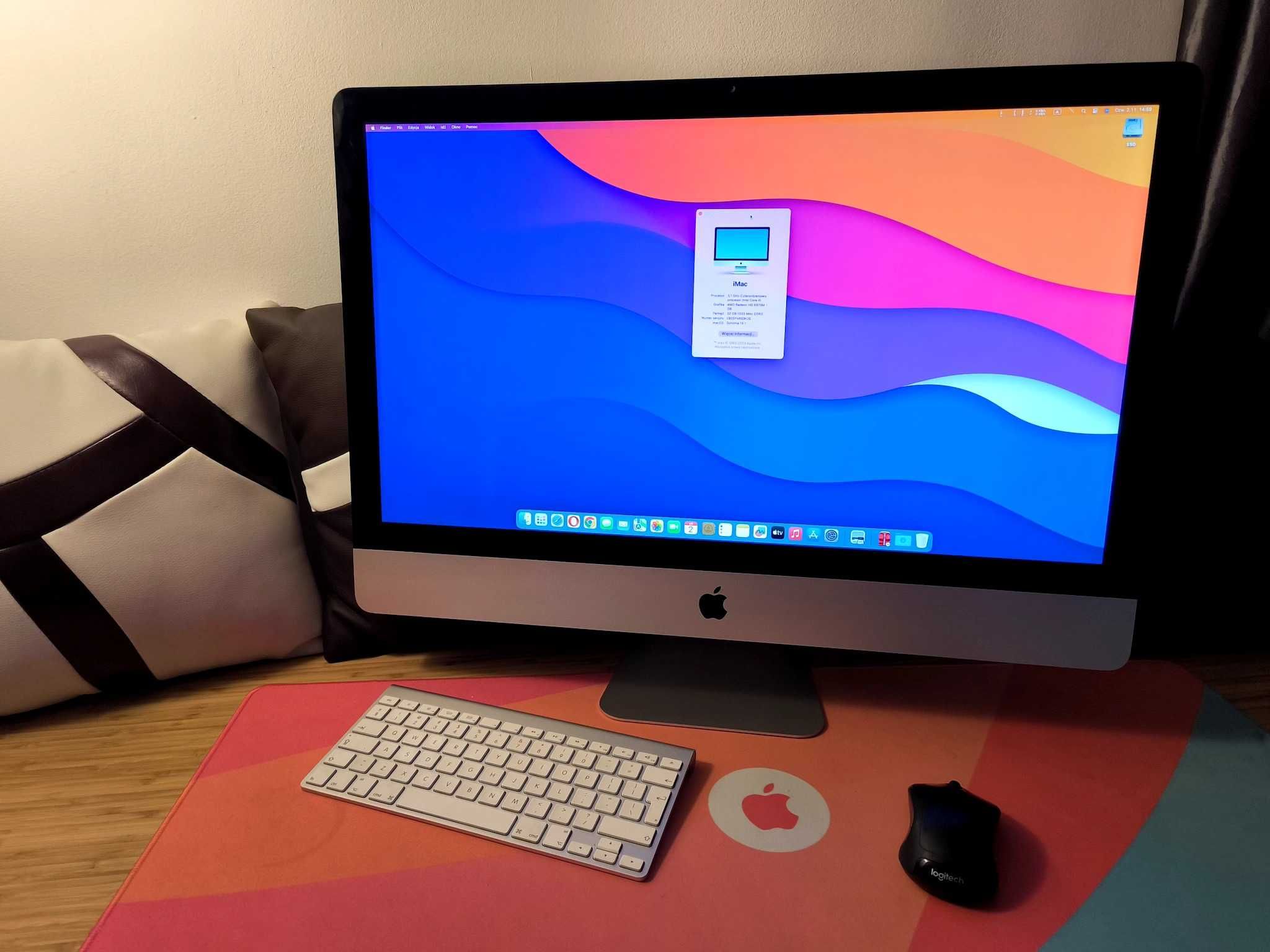 Apple iMac 27' cali DUZY I5 3,4Ghz SSD 32 GB RAM  Aplikacje MS Office.