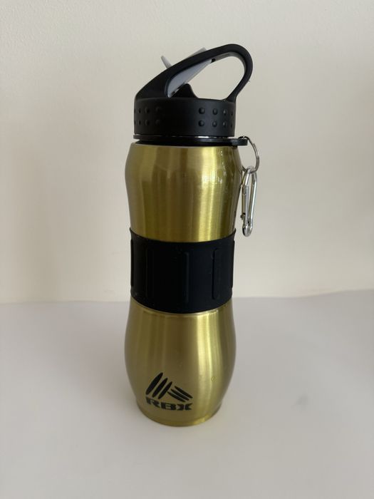 Metalowy bidon TK Max na wodę złoty RBX butelka na wodę