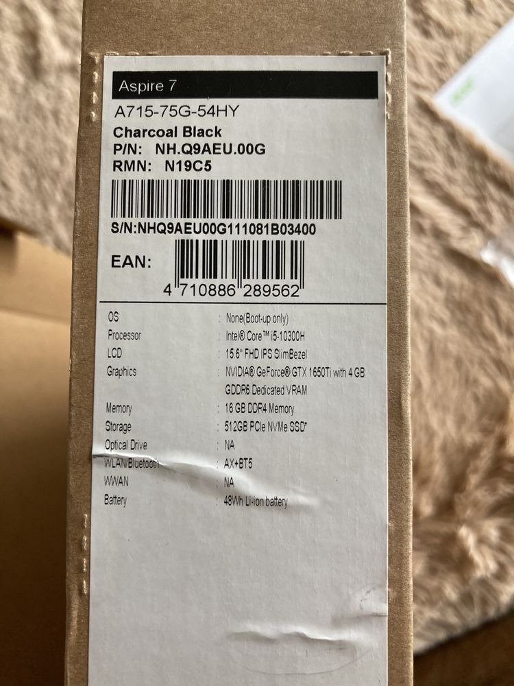 Ноутбук Acer Aspire 7
