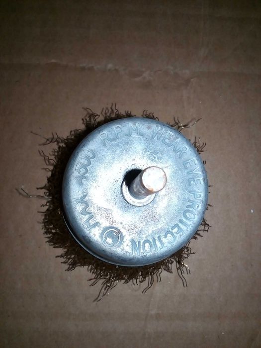 щетка по металлу для дрели и шуруповерта из стальной проволоки 1 шт.