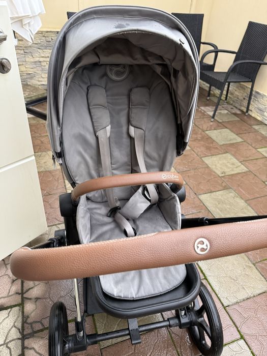 Cybex Priam 4.0 коляска 2 в 1 Mirage Grey шасі хром