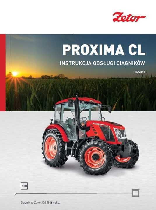 Instrukcja obsługi PL Zetor Proxima CL 100