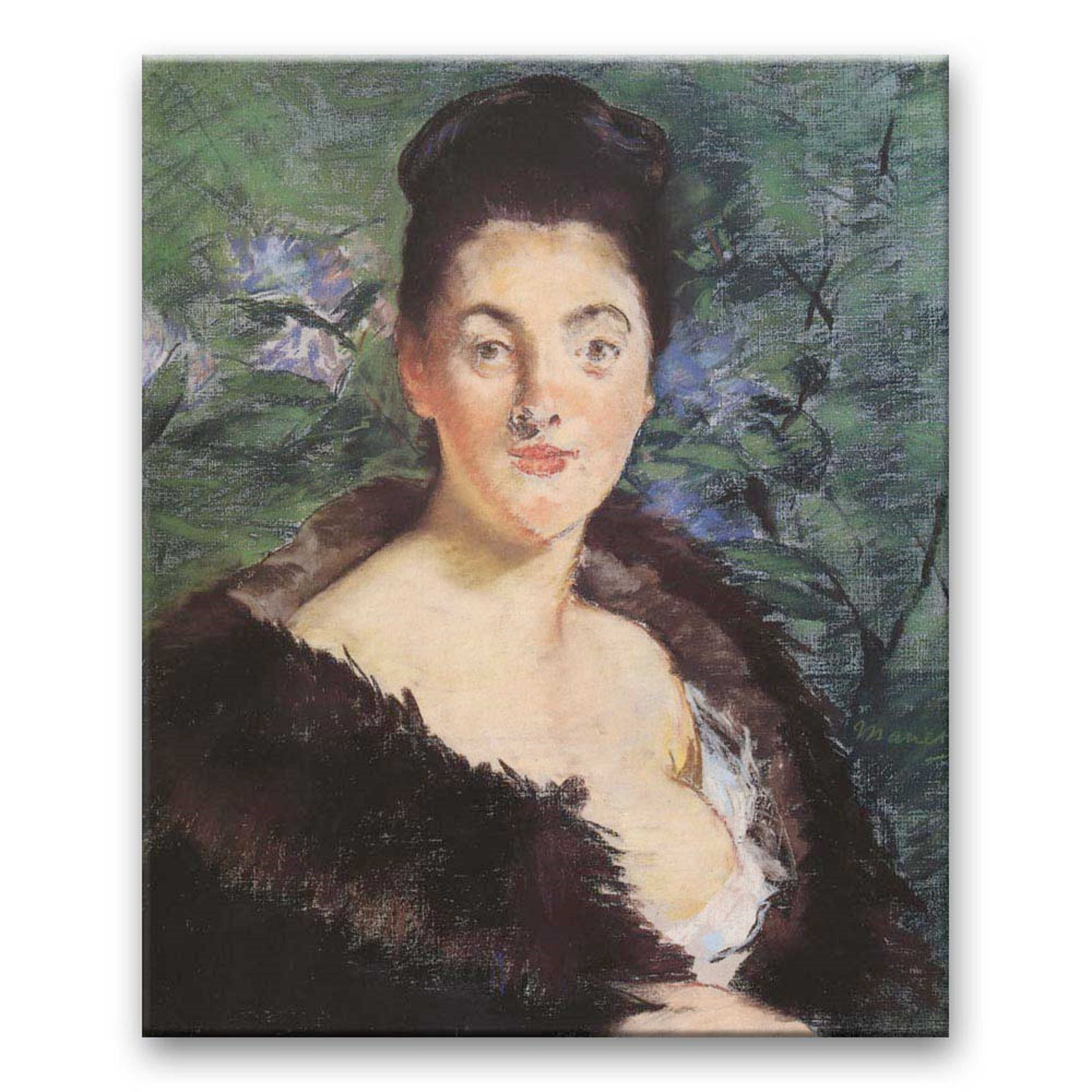 Édouard  Manet – Dama w futrze 1879 ,reprodukcja.