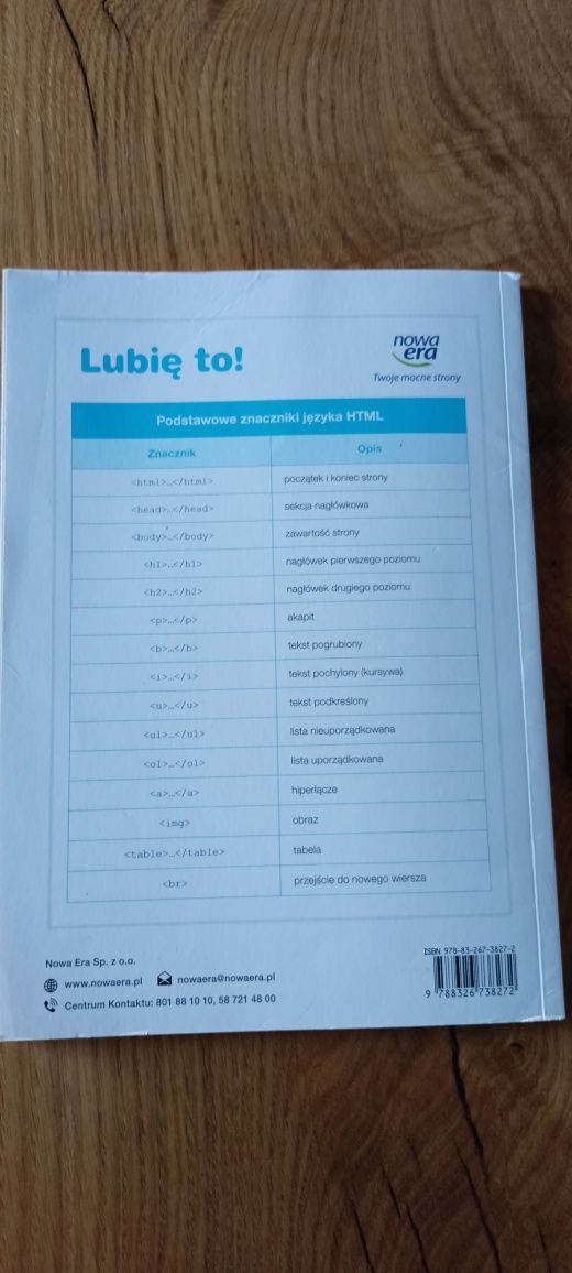 Książka nowa era informatyka 7 kl lubię to