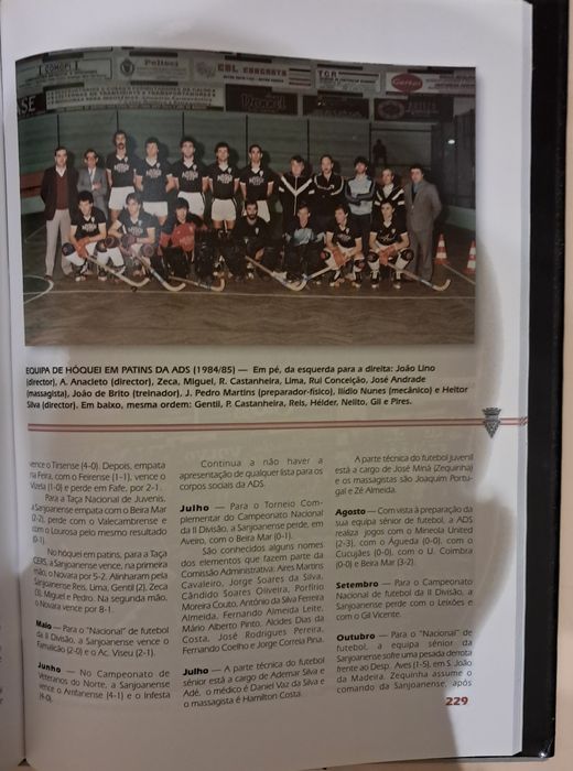 Livro da Associação Desportiva Sanjoanense.  PORTES GRÁTIS.