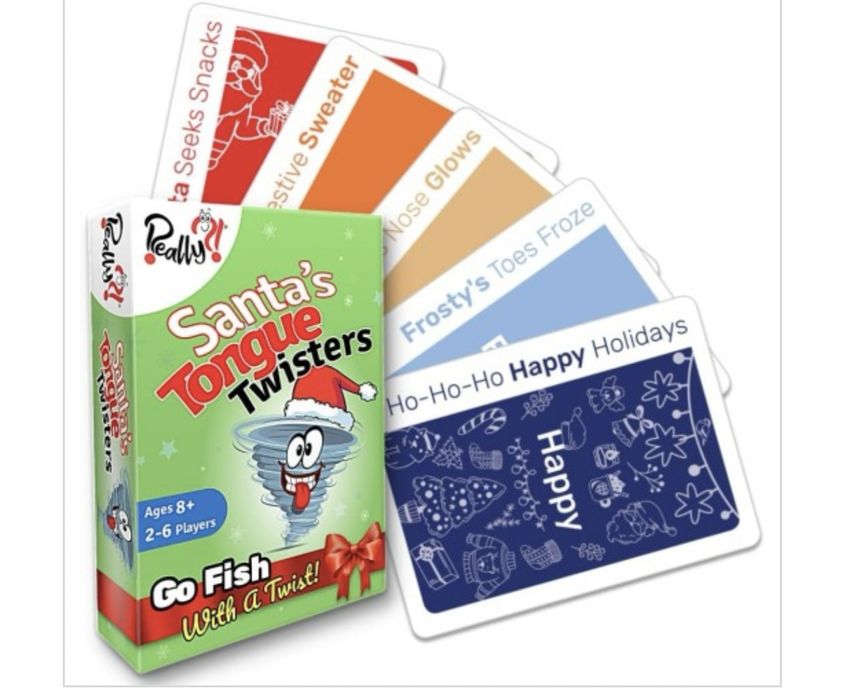 Gra karciana łamigówki świetego mikołaja w j Angielskim