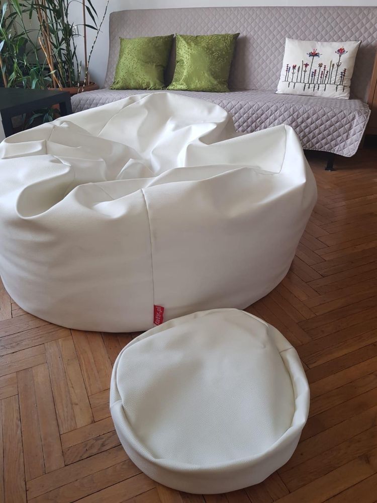 Puf fatty.pl / fatboy z podnóżkiem