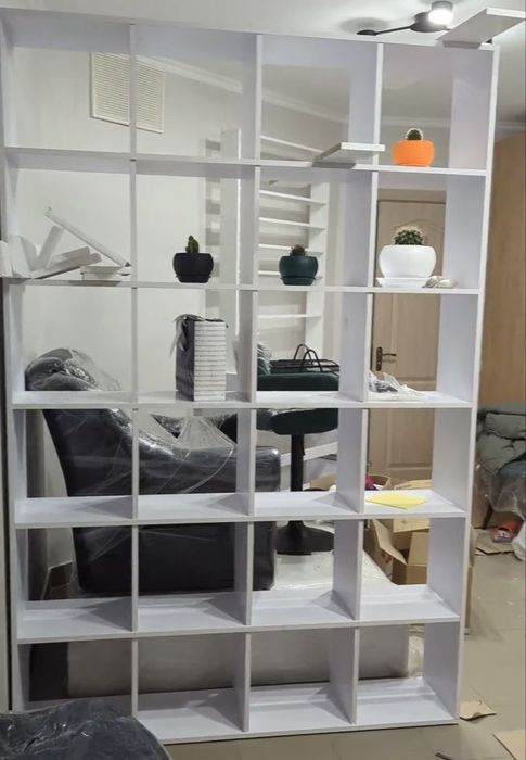 Полиця для книг, стелаж на 20 осередків M-3 Білий