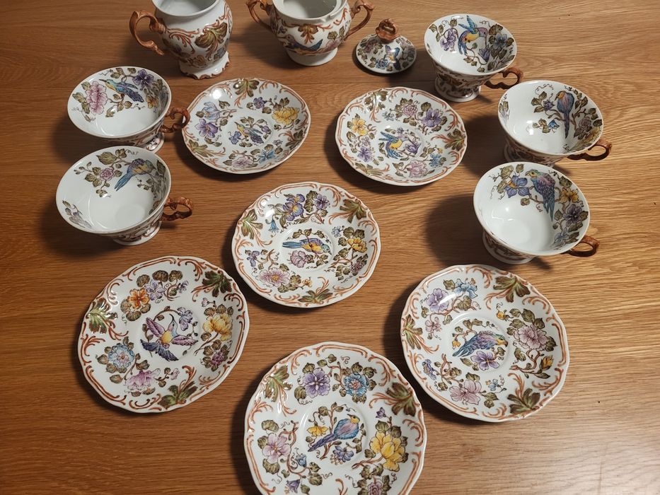 Zestaw kawowy 1983 - malowany ręcznie