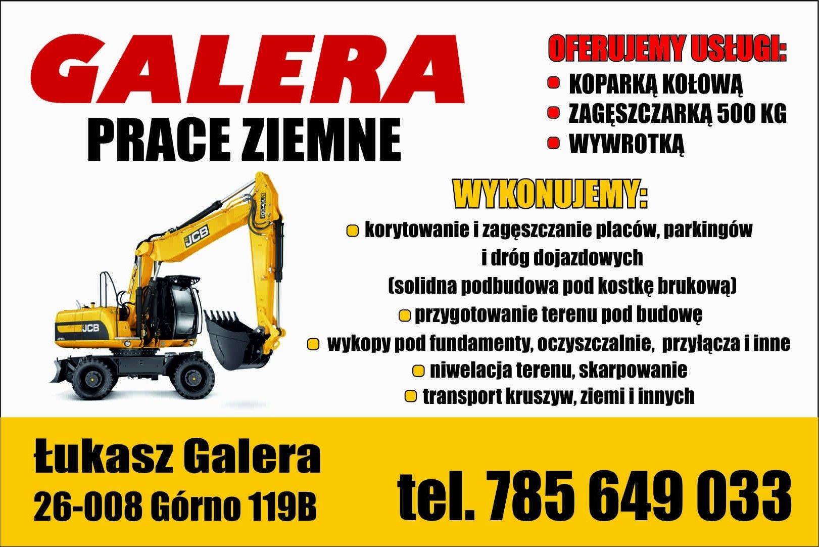 Usłgi wywrotką, koparką kołową. Wyrywanie korzeni. Ziemia, piasek zasy