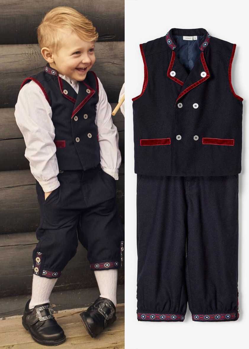 Традиционный костюм бунад Name It для мальчика 7 лет, 122 см