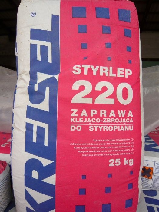 klej uniwersalny do styropianu i zatapiania siatki kreisel 220 styrlep