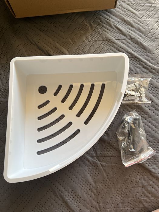 Półka łazienkowa narożna koszyk prysznicowy 22x22x7cm Royal Artisan