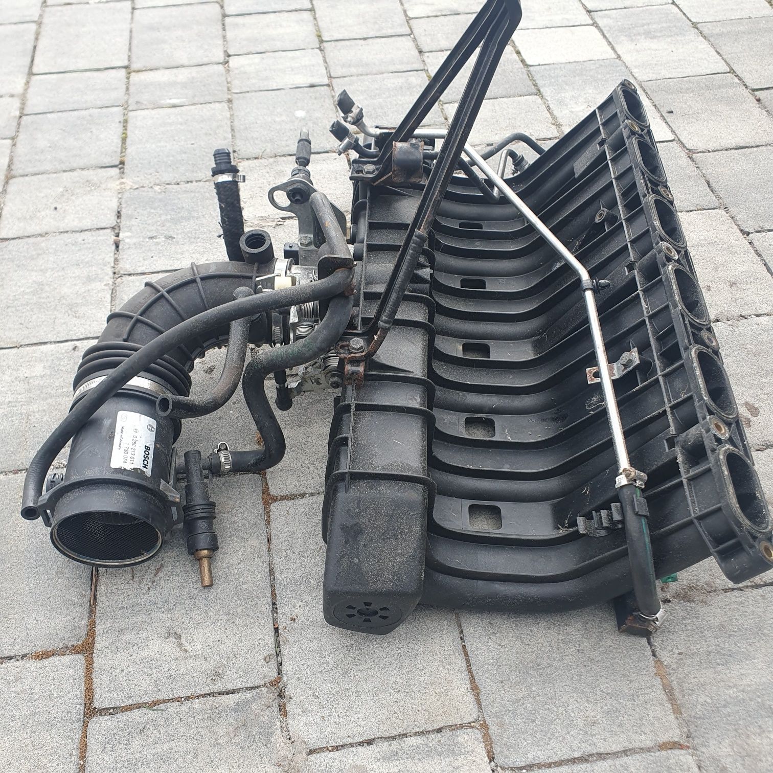 Kolektor ssący dolotowy przepustnica M50B25 BMW E39 E36 E34 E30