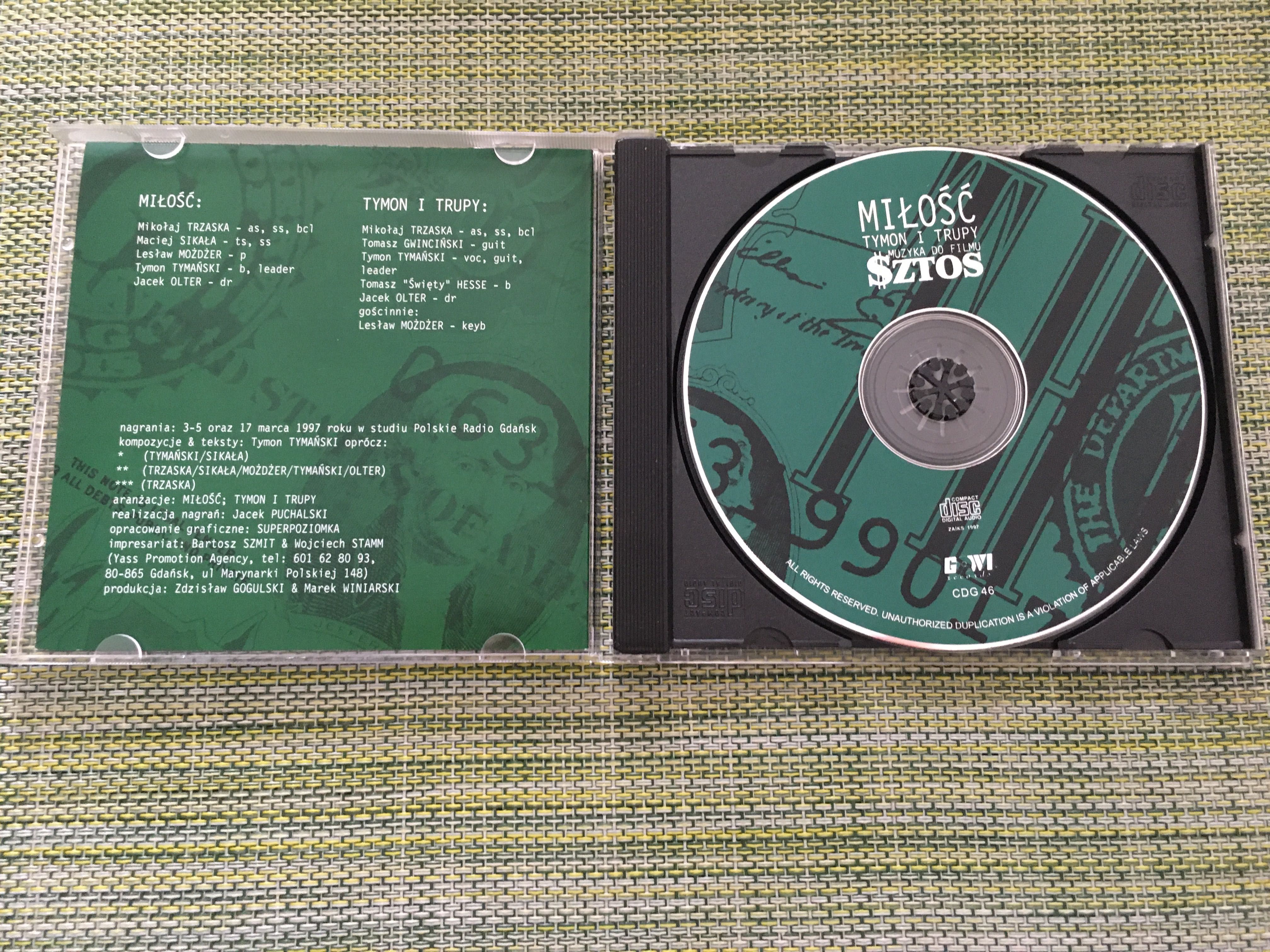 Miłość Tymon i Trupy Sztos CD