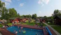 Domki letniskowe California Łęg (sauna,basen,rowerki, grill, stawy)