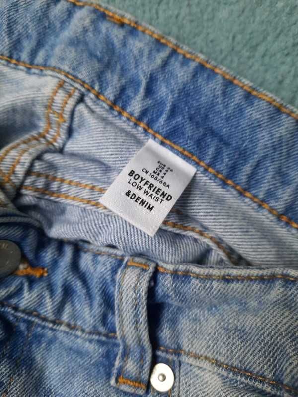 H&M Spodnie jeansy r 36 poszarpane dziewczęce damskie