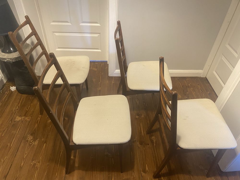 Duńskie krzesła, Teak Design Modern, Mid Century
