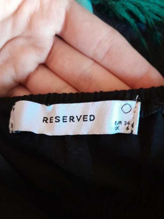 Czarny kombinezon wiskoza Reserved XS