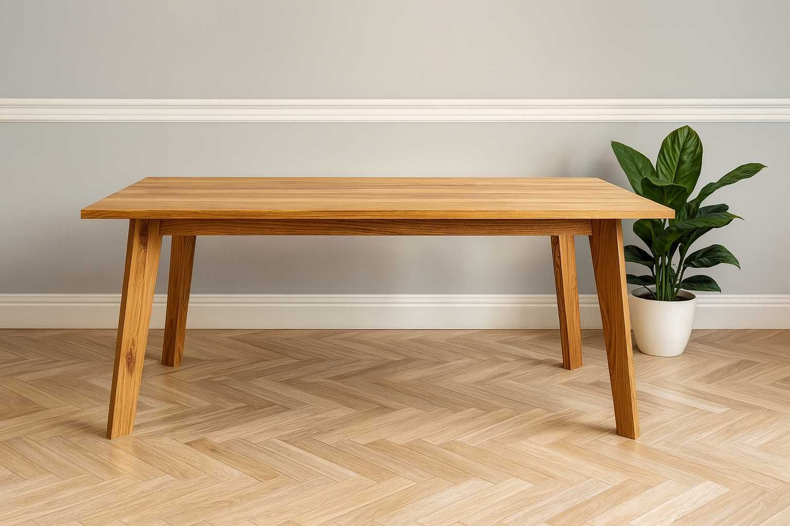 Stół Dębowy, LOFT, 100% Lite Drewno DĄB, Rozkładany.