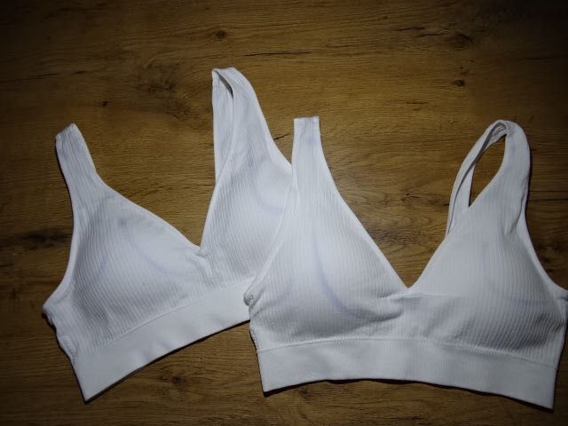 Primark 2 x biały prążek nowy S