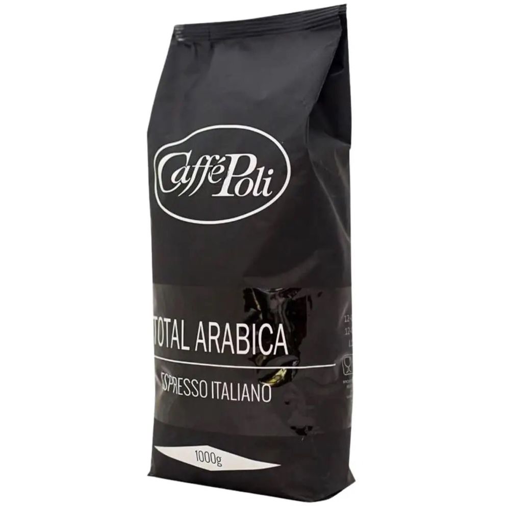 Кава Caffe Poli Total Arabica в зернах 1 кг