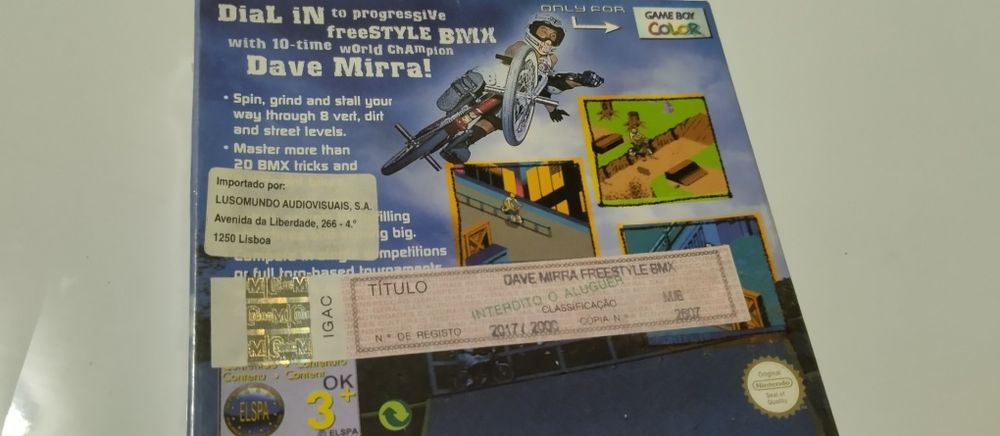 Dave Mirra Freestyle BMX – Game Boy Color (Original, Com Caixa)