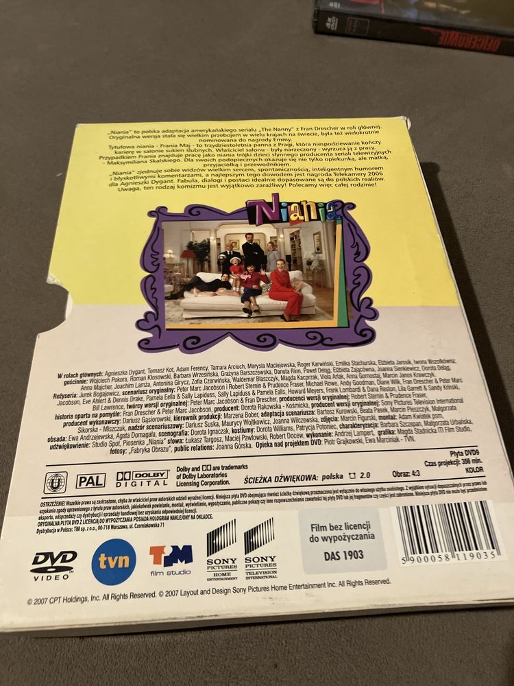 Niania serial TVN Pierwsza seria odcinki 1-15 4dvd Dygant Kot Unikat