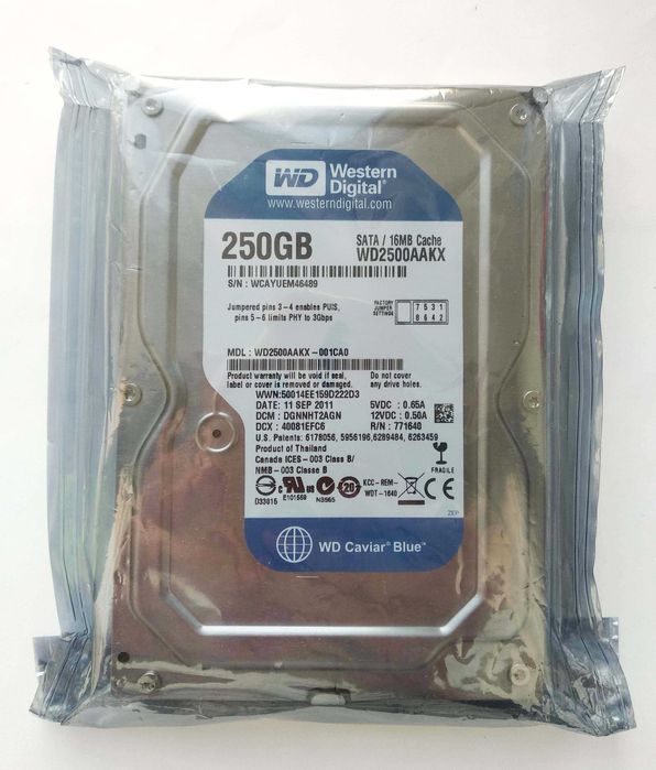 WD Blue 250GB AAKX SATA3 (Новый)