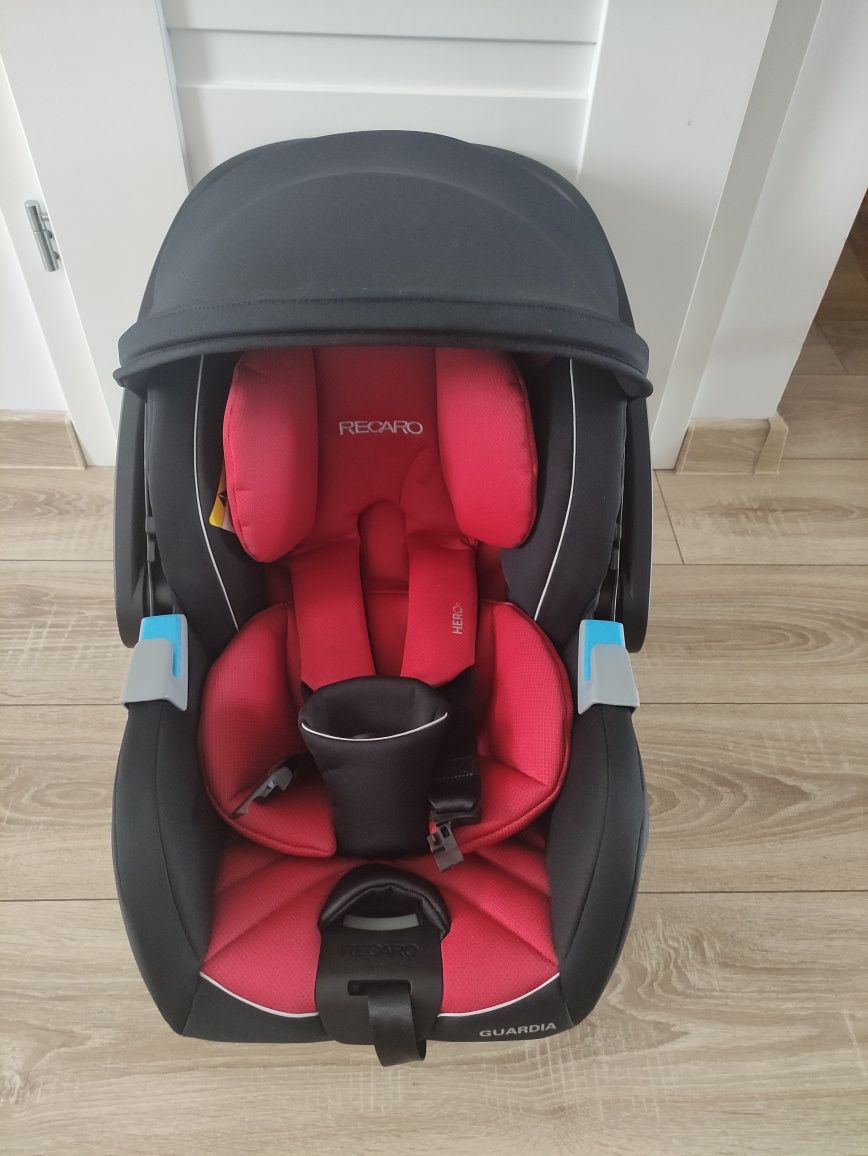 Fotelik dziecięcy samochodowy Recaro Guardia 0-13 kg+ baza isofix