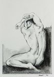Szkic"Akt męsk XX", |piórko| 21,5 x 30,5cm.