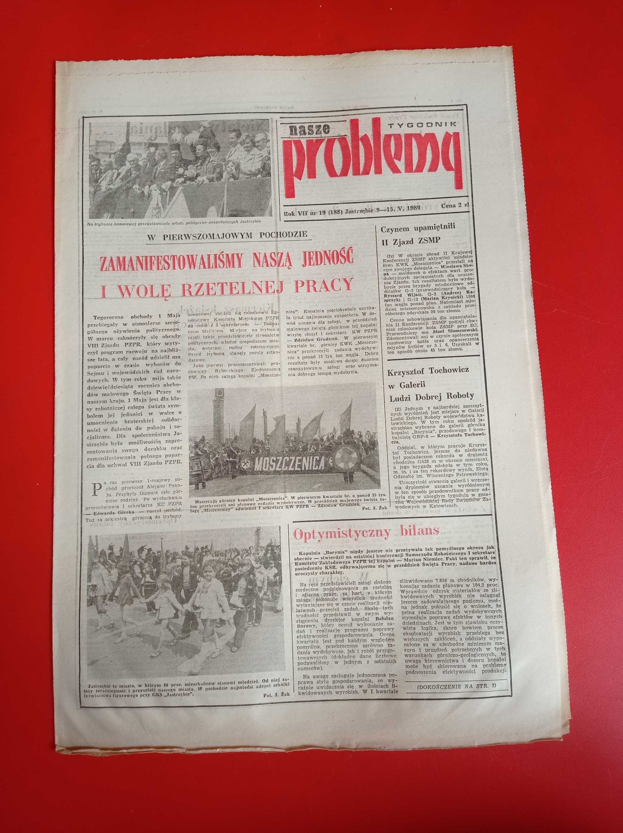 Nasze problemy, Jastrzębie, nr 19, 9-15 maja 1980