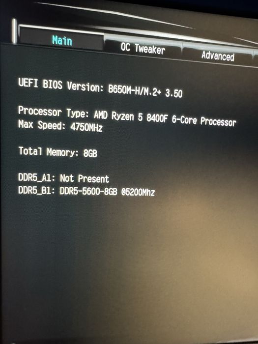 DDR5 16gb (2 x 8) 5600mhz