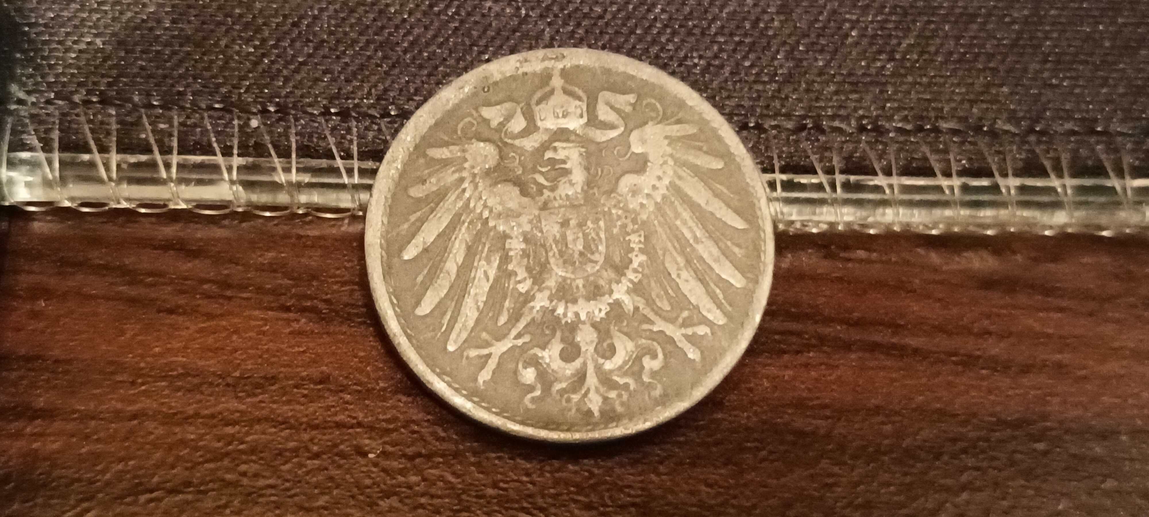 Niemcy 10 Reich pfennig 1918 Cynk,rzadkie