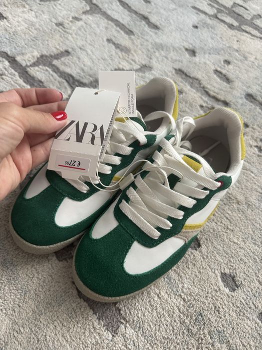 Кроссовик зара кожа 33