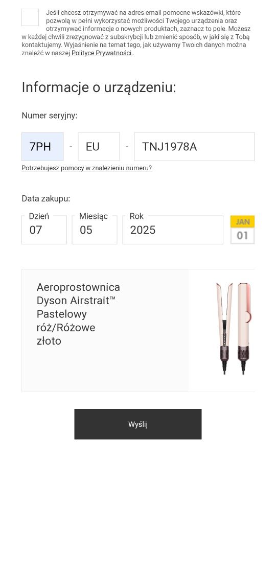 Dyson airstrair prostownico-suszarka