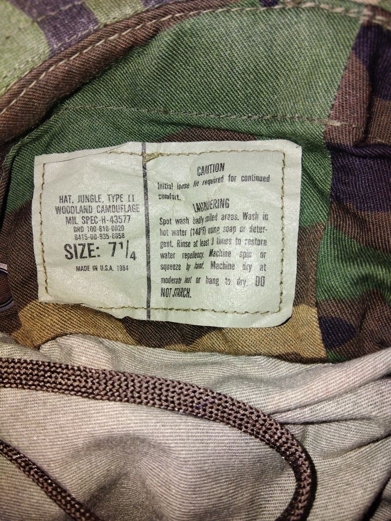 Kapelusz boonie hat woodland twill m81 7 1/4 made in usa