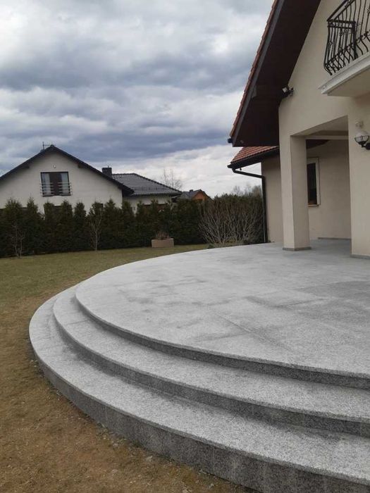 Płytki Granitowe Taras Płyty Kamienne Granit Schody Kamień Naturalny